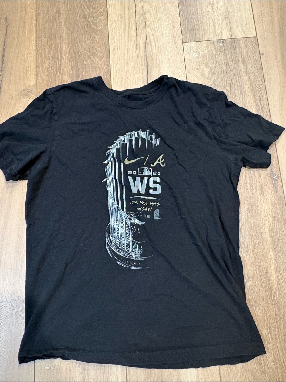 Nike Atlanta Braves Black 2021 World Series Graphic Tee